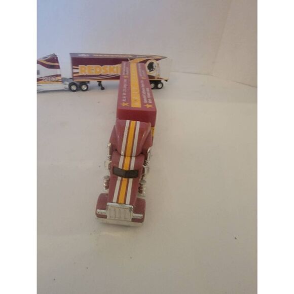 Vtg Set Of 3 Fleer Collectibles NFL Team Washington Redskins Toy Trucks Trailer - Picture 7 of 11
